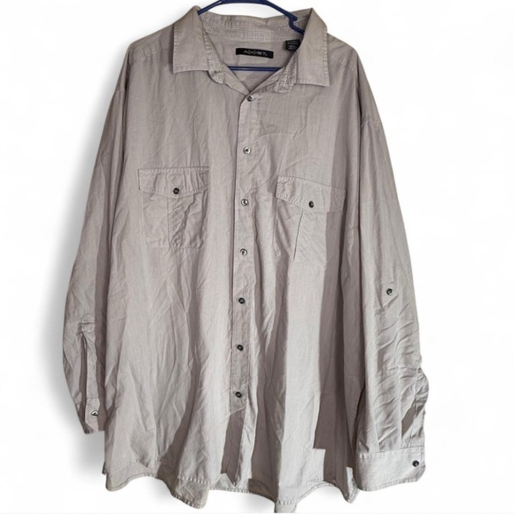 Tan  Button-Up Shirt
